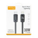 CABO TIPO C  X  IPHONE  LIGTNING 1 METRO GOLD CB-130