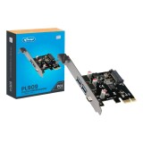 PLACA CONTROLADORA PCI-E PCI EXPRESS COM 2 PORTAS USB3.0 E UMA TIPO C KNUP KP-PL909