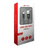 CABO C3 TECH USB  X  TIPO C 2A 1M PRETO CB-C11BK