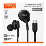FONE DE OUVIDO TIPO C  GOLD FN-A19L
