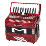 ACORDEON MICHAEL 48 BAIXOS ACM4803N PRD VERMELHO PEROLADO