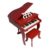 PIANO DE CAUDA INFANTIL ACUSTICO TURBINHO VERMELHO 30 TECLAS