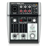 MESA DE SOM BEHRINGER XENYX 302 USB INTERFACE DE AUDIO