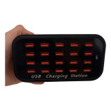 ESTACAO CARREGAMENTO INTELIGENTE USB COM 20 PORTAS 100W