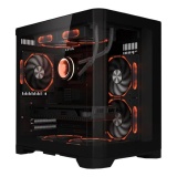 GABINETE GAMER RISE MODE GALAXY CURVED MINI TOWER S/FAN