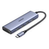 HUB USB UGREEN 6 EM 1 COM HDMI/2P USB-C 3.2/2P USB-A 3.0/USB-C- CM888 100W