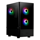 GABINETE GAMER GAMDIAS TALOS E3 CG ATX COM 3 FANS ARGB PRETO