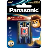 PILHA PANASONIC AA ALCALINA PREMIUM COM 2