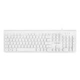 TECLADO DYNAMIC CIRCLE BRANCO VINIK DC110B