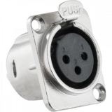 PLUG CONECTOR XLR FEMEA PAINEL MEDUSA HYX HX048F