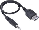 CABO ADAPTADOR USB FEMEA PARA P3 MACHO AUXILIAR VINIK 30CM PS2USBF-30