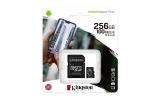 CARTAO DE MEMORIA  MICRO SD 256GB KINGSTON CLASSE 10 100MB/S CANVAS SELECT PLUS