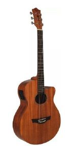 VIOLAO  ELÉTROACUSTICO AÇO DALLAS TUNER TAGIMA MAHOGANY