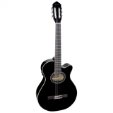 VIOLAO NYLON ELETROACUSTICO GIANNINI PERFORMANCE GNF1D CEQ BK PRETO