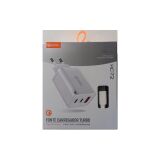 FONTE CARREGADOR TURBO 66W 2 USB TIPO C+1 USB PMCELL COM CABO HC-72