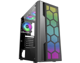 GABINETE GAMER KMEX MULTIVERSO RGB PRETO CG02TT