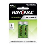 PILHA RECARREGAVEL RAYOVAC ECO AA COM2 1350MAH