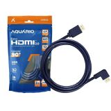 CABO HDMI 2M 2.0 4K  90 GRAUS  PONTA BANHADA A OURO AQUÁRIO 4K902