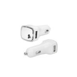 FONTE USB AUTOMOTIVO 12V 2.1A BRANCO CHIP SCE 044-0006