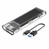 CASE SSD M2 NGFF USB 3.1  TIPO C TRANSPARENTE ORICO -TCM2F-C3