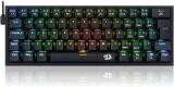 TECLADO MECANICO RGB REDRAGON FIZZ K617RB PRETO  SWITCH MARROM