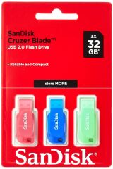 KIT 3 PEN DIVE 32GB CRUZER BLADE SANDISK SDCZ50C-032G-B46T