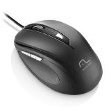 MOUSE USB COM FIO MULTILASER  CONFORT 6 BOTOES PRETO MO241