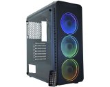 GABINETE GAMER K-MEX INFINITY STREAMER  C/LED RGB CG-A2G8 3 FANS