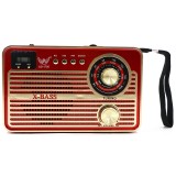 RADIO PORTATIL RETRO BLUETOOTH AM FM USB AD-1705