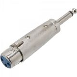 ADAPTADOR P10 MACHO / XLR FEMEA METAL