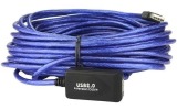 CABO EXTENSOR USB AMPLIFICADO 20M 2.0