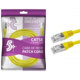 CABO DE REDE CAT5 02 METROS PATCH CORD CHIP SCE AMARELO