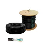 CABO REDE CAT 5E PRETO BLINDADO EXTERNO NORPHEL