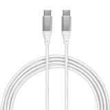 CABO USB-C PARA USB-C HARD CABLE EM POLIESTER BRANCO 1528