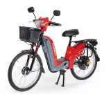 BICICLETA ELETRICA HAWK HW03 VERMELHA 350W - BATERIA 48V 112A  45 KM AUTONOMIA