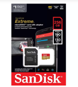 CARTÃO DE MEMORIA MICRO SD SANDISK 256GB EXTREME 190MB