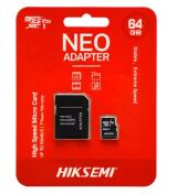 CARTÃO DE MEMÓRIA MICRO SD 64GB CLASSE 10 HIKSEMI COM ADAPTADOR