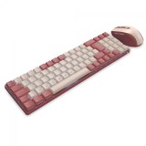 KIT TECLADO E MOUSE GAMER SEM FIO  REDRAGON ROSA BS 8772