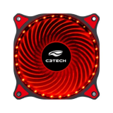 COOLER C3 TECH F7-L130RD 120MM LED VERMELHO