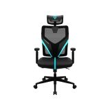 CADEIRA GAMER THUNDERX3 YAMA1 ERGONOMIC PRETA E AZUL