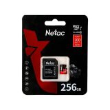 CARTAO DE MEMORIA MICRO SD NETAC 256GB P500 EXTREME PRO