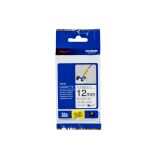 FITA PARA ROTULADOR BROTHER TZE 12MM X 8M BRANCO ESCRITA PRETA FLEXÍVEL TZEFX231 UNIDADE