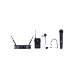 MICROFONE SEM FIO DYLAN UDX-05 MULTI 1 BASTÃO DE MÃO 1 HEADSET 1 LAPELA UHF