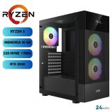 COMPUTADOR PC GAMER 24INFO RYZEN 5 5500, RTX 3050 6GB, 16GB RAM DDR4, FONTE 500W