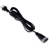 EXTENSAO ELETRICA 3M  TRIPOLAR  1 TOMADA  10A  PRETA