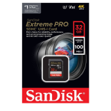 CARTAO DE MEMORIA  SD 32GB SANDISK CLASSE 10 EXTREME PRO 100MB/S