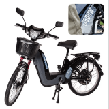 BICICLETA ELETRICA HAWK WX01 BLACK 500W - BATERIA 48V 12AH 45 KM AUTONOMIA