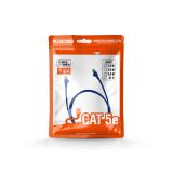 CABO DE REDE PATCH CORD CAT5E 5 METROS AZUL PLUSCABLE