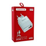 CARREGADOR TIPO C 20W TOMATE  TT-2001UC