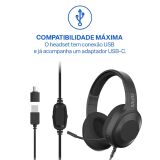 FONE DE OUVIDO HEADSET COM FIO OVER EAR MULTI PH509